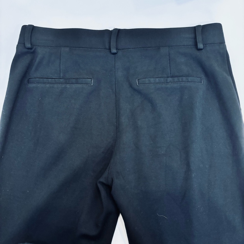 Express Mid Rise Pull On Straight Leg Stretch Ponte Trouser Pants Black Small - Picture 5 of 7